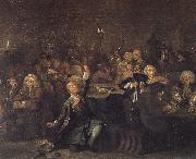 William Hogarth Prodigal son in the casino china oil painting artist